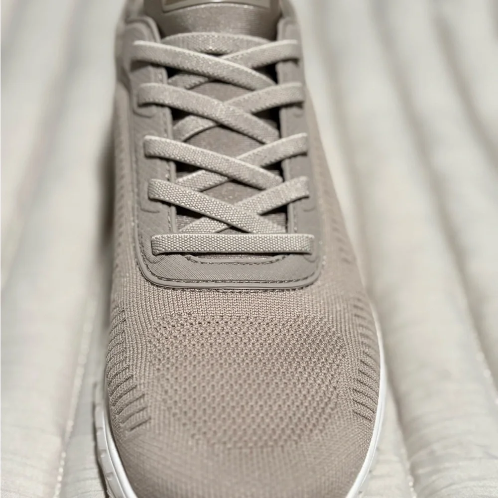 Skechers BOBS Taupe Knit Sneakers - Picture 6 of 9